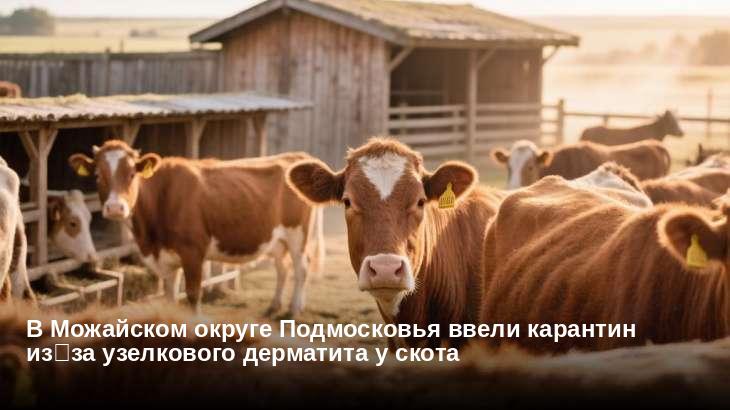 В Можайском округе Подмосковья ввели карантин из-за узелкового дерматита у скота