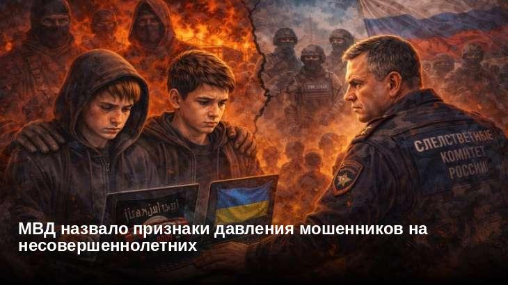 МВД назвало признаки давления мошенников на несовершеннолетних