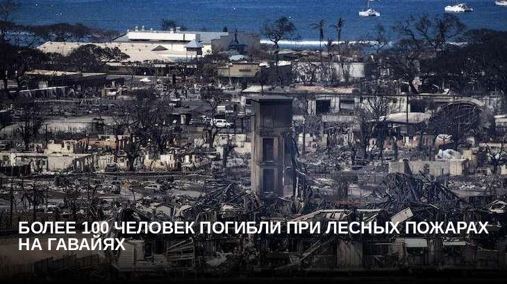 Более 100 человек погибли при лесных пожарах на Гавайях 