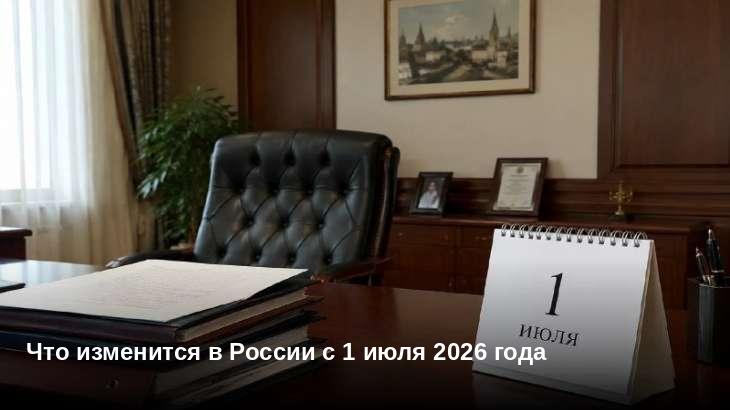 Что изменится в России с 1 июля 2026 года