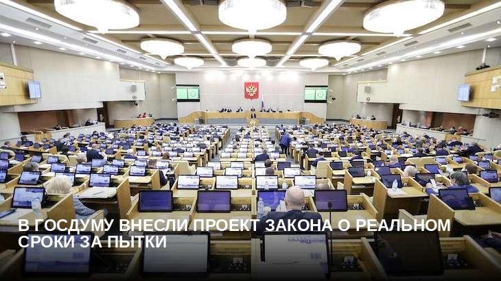 В Госдуму внесли проект закона о реальном сроки за пытки