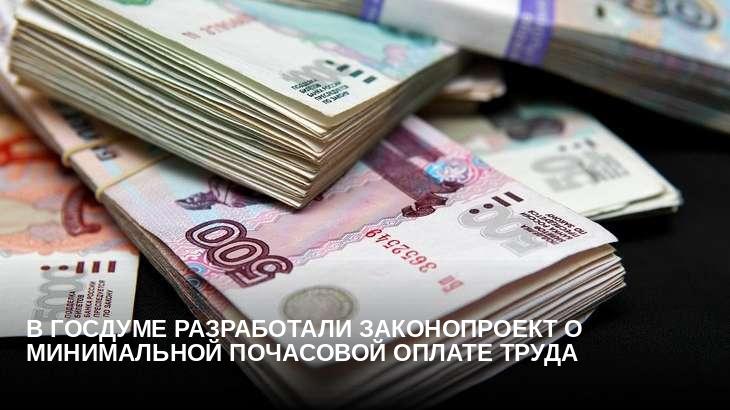 В Госдуме разработали законопроект о минимальной почасовой оплате труда