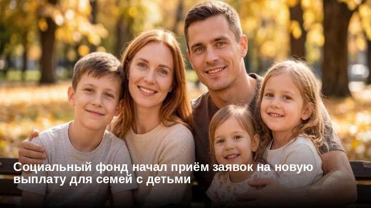 Социальный фонд начал приём заявок на новую выплату для семей с детьми