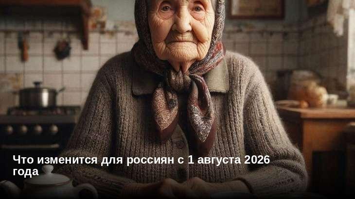 Что изменится для россиян с 1 августа 2026 года
