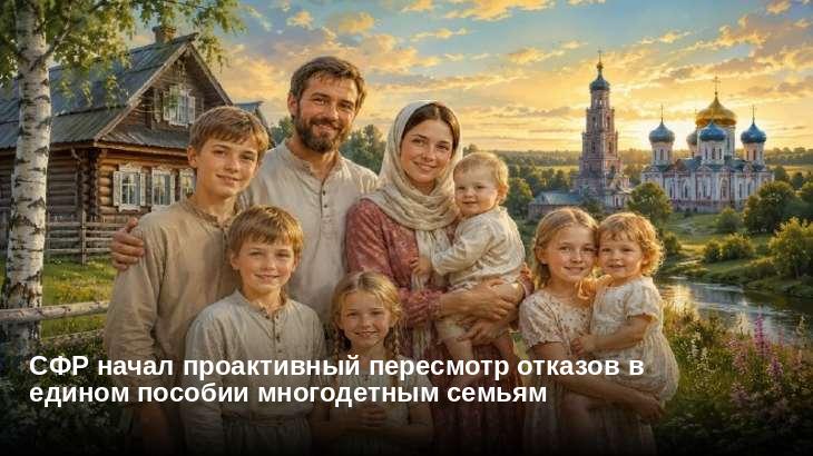 СФР начал проактивный пересмотр отказов в едином пособии многодетным семьям