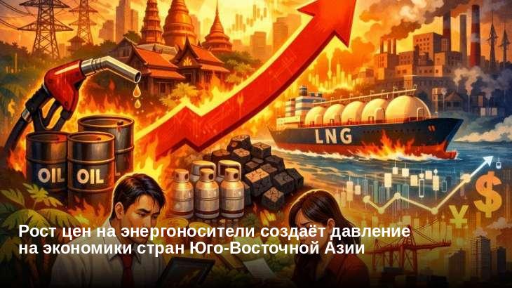 Рост цен на энергоносители создаёт давление на экономики стран Юго-Восточной Азии