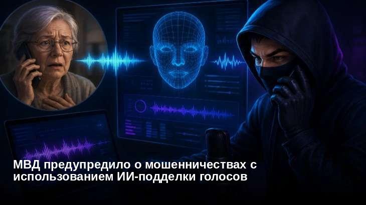 МВД предупредило о мошенничествах с использованием ИИ-подделки голосов