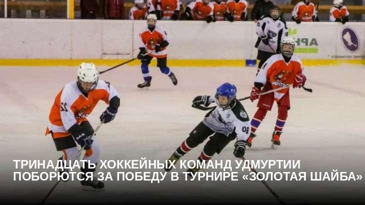 Тринадцать хоккейных команд Удмуртии поборются за победу в турнире «Золотая шайба»