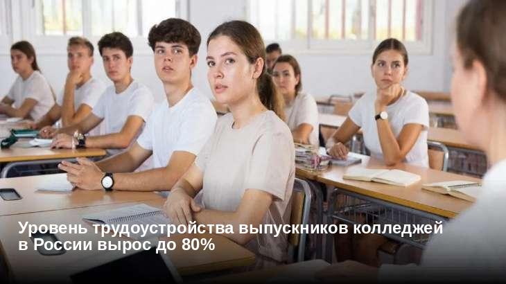 Уровень трудоустройства выпускников колледжей в России вырос до 80%