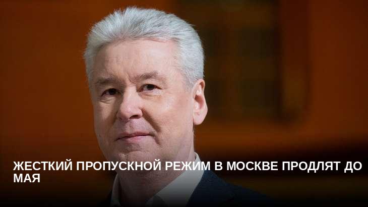 Жесткий пропускной режим в Москве продлят до мая