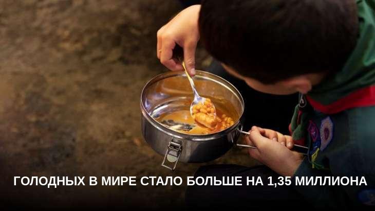 Голодных в мире стало больше на 1,35 миллиона