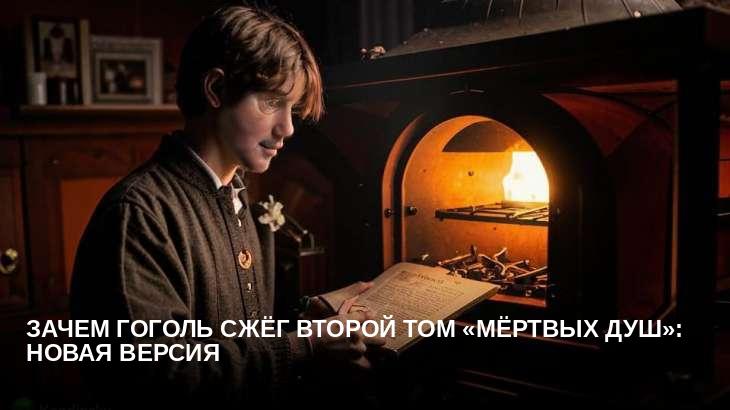 Зачем Гоголь сжёг второй том «Мёртвых душ»: новая версия