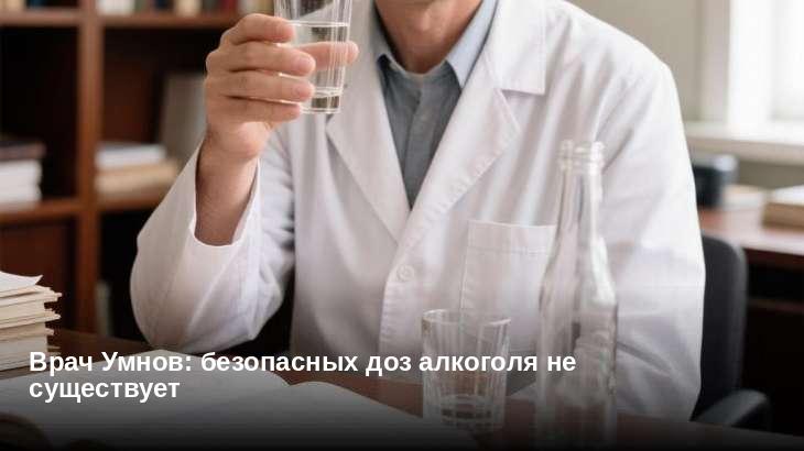 Врач Умнов: безопасных доз алкоголя не существует