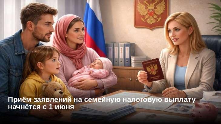 Приём заявлений на семейную налоговую выплату начнётся с 1 июня