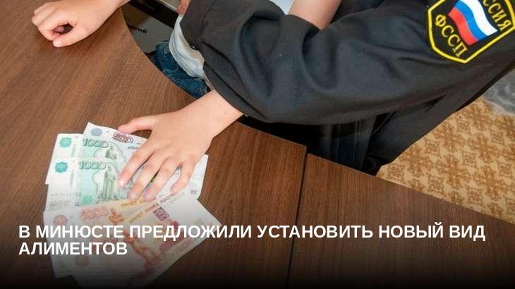 В Минюсте предложили установить новый вид алиментов