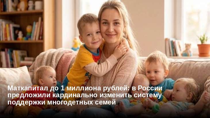 Маткапитал до 1 миллиона рублей: в России предложили кардинально изменить систему поддержки многодетных семей