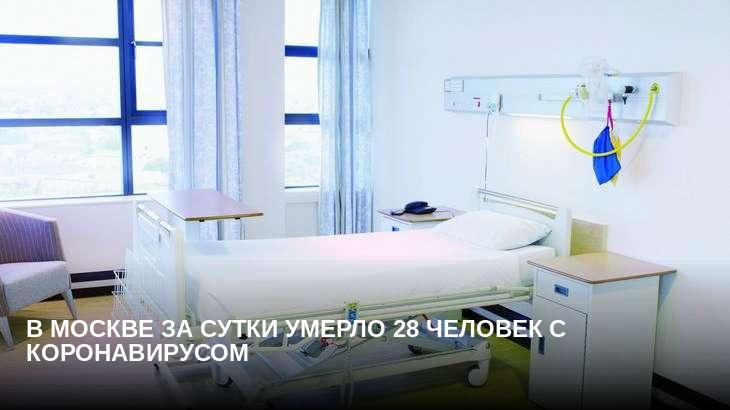 В Москве за сутки умерло 28 человек с коронавирусом