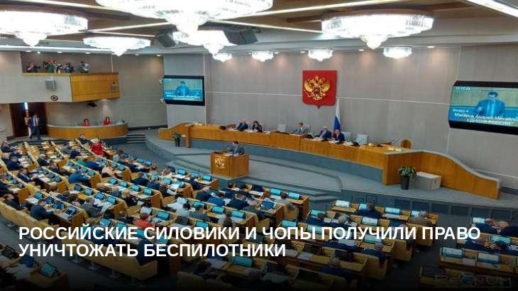 Российские силовики и ЧОПы получили право уничтожать беспилотники