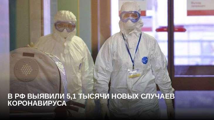 В РФ выявили 5,1 тысячи новых случаев коронавируса