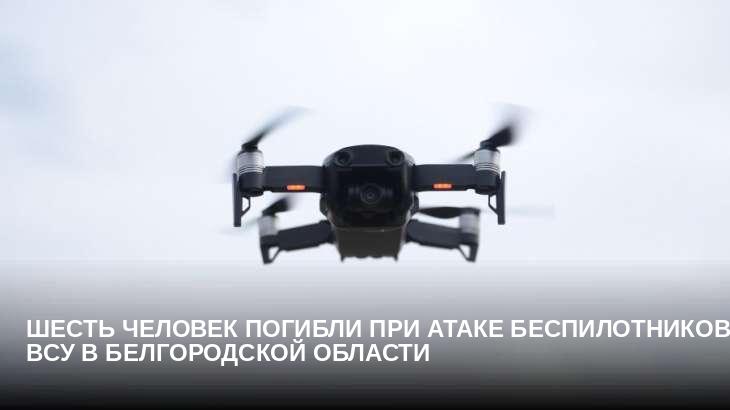 Шесть человек погибли при атаке беспилотников ВСУ в Белгородской области
