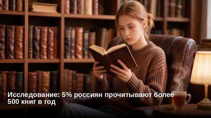 Исследование: 5% россиян прочитывают более 500 книг в год