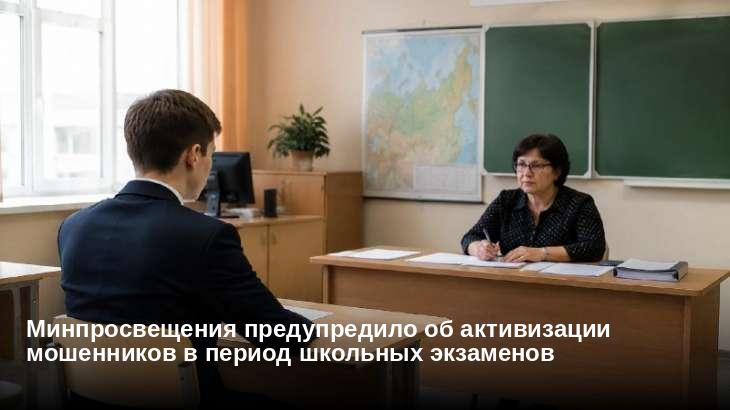 Минпросвещения предупредило об активизации мошенников в период школьных экзаменов
