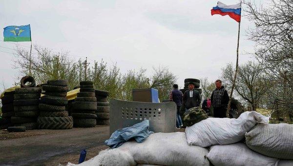В Славянске произошло нападение на блокпост